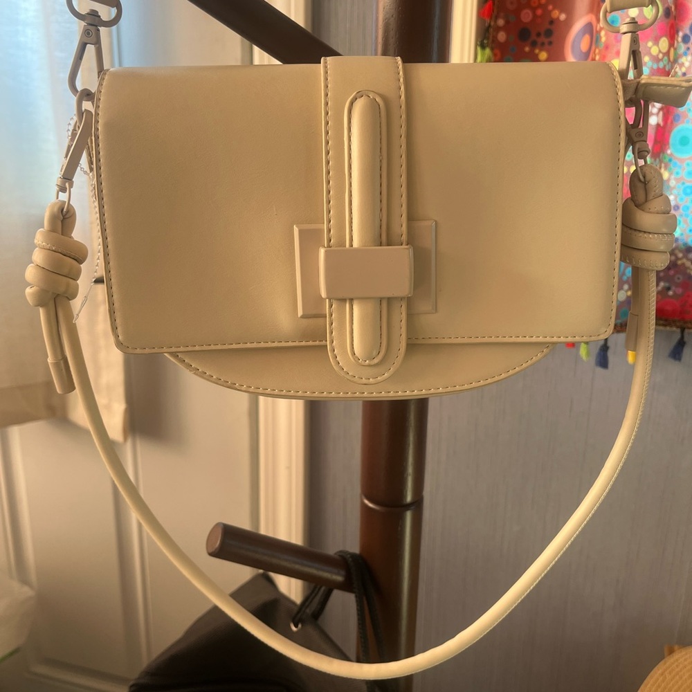 Miztique Chic Cream Crossbody Bag
